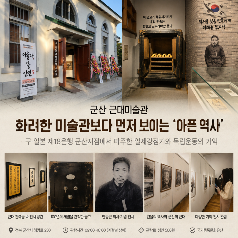 군산 근대미술관, 화려한 미술관보다 먼저 보이는 ‘아픈 역사’