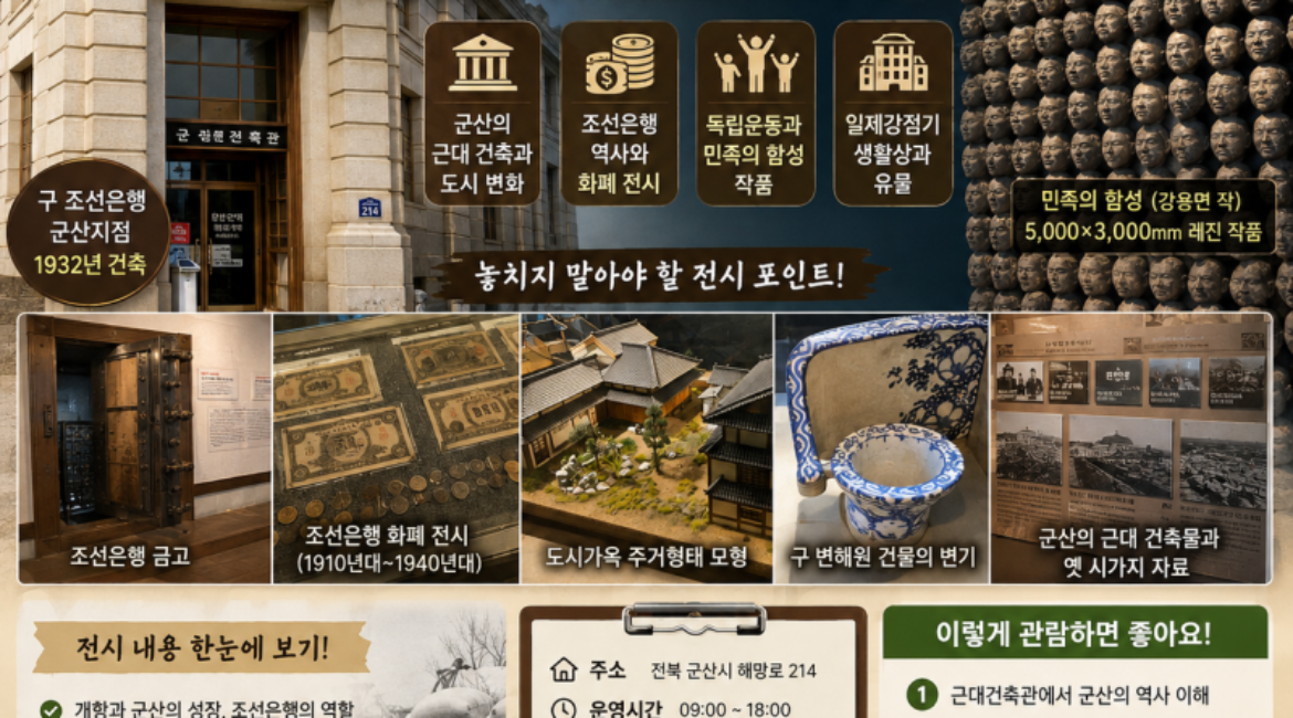 군산 근대건축관, 일제강점기 조선은행에서 만나는 군산의 근대역사