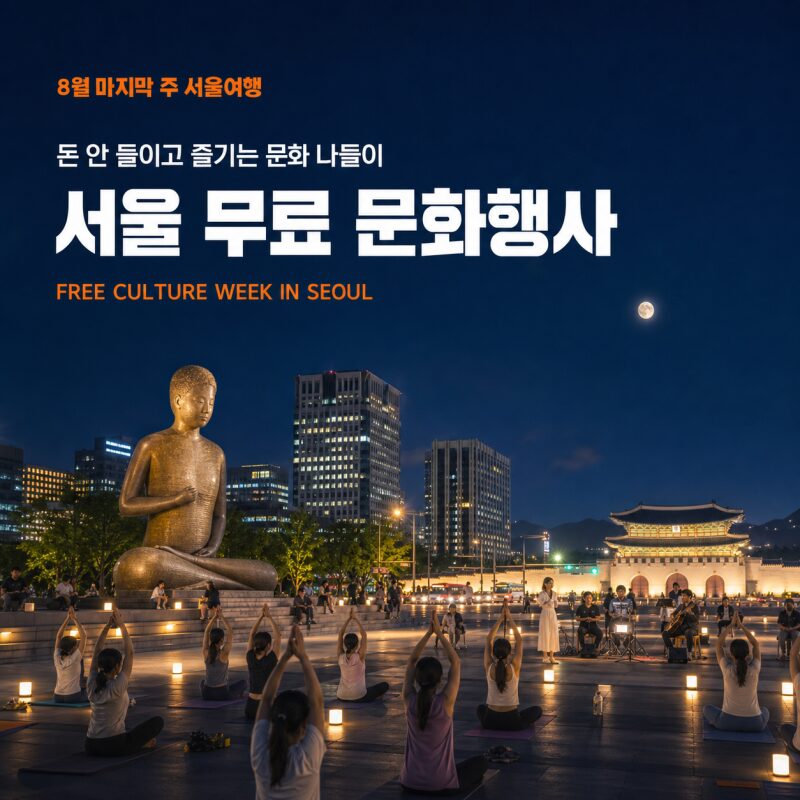 돈 안 들이고 즐긴다! 이번 주 서울 무료 문화행사 총정리