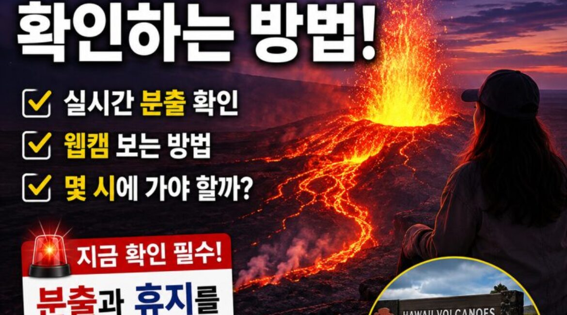 하와이 갔는데 용암 못 보고 온다고? 킬라우에아 ‘용암 보는 날’ 확인하는 방법