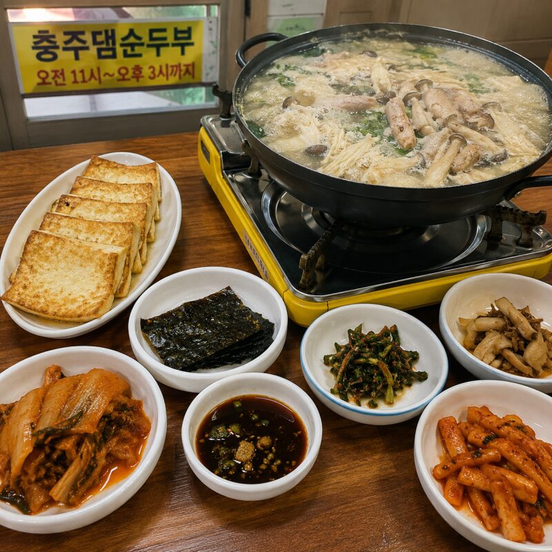 충주댐 맛집 ‘충주댐순두부’ 직접 가보니…두부부침부터 황태·해물두부전골까지