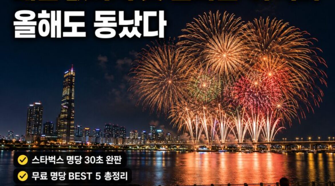 30만원인데 30초 만에 매진! 2026 서울세계불꽃축제 명당 어디? 무료·유료 관람자리 총정리