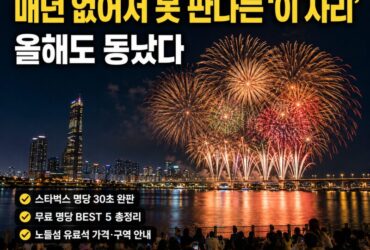 30만원인데 30초 만에 매진! 2026 서울세계불꽃축제 명당 어디? 무료·유료 관람자리 총정리