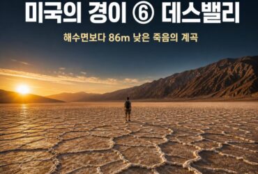 미국의 경이 ⑥ 데스밸리 — 해수면보다 86m 낮은 ‘죽음의 계곡’, 지구에서 가장 뜨거운 땅