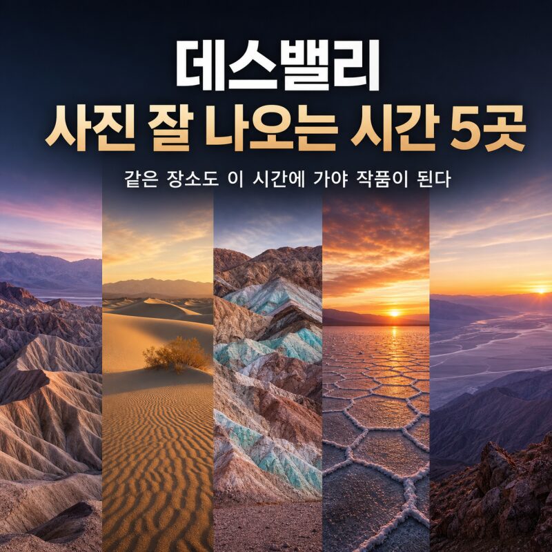 데스밸리 사진 잘 나오는 시간 5곳｜같은 장소도 ‘이 시간’에 가야 작품이 된다