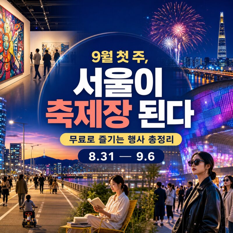 9월 첫 주 서울이 축제장 된다…무료로 즐기는 행사 총정리