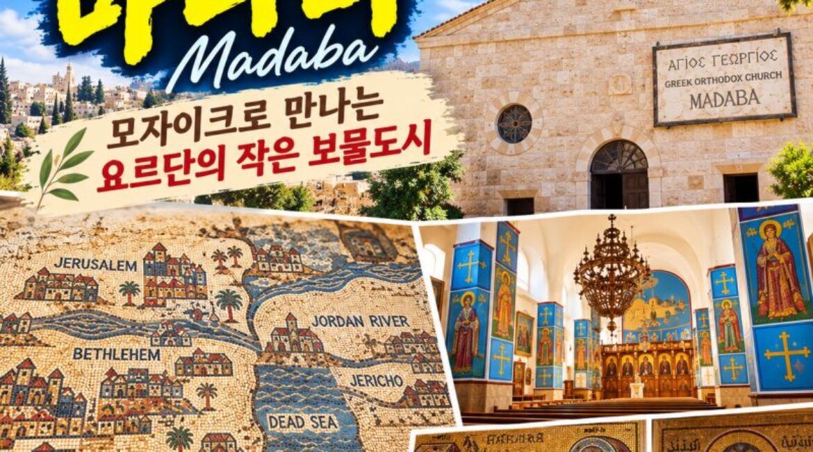 요르단 마다바 여행｜1500년 전 모자이크 지도를 만나다, 성 조지 교회까지
