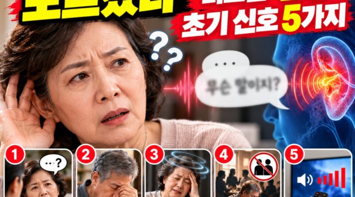 “소리는 들리는데 무슨 말인지 모르겠어요” 그냥 넘기면 안 되는 난청 초기 신호 5가지