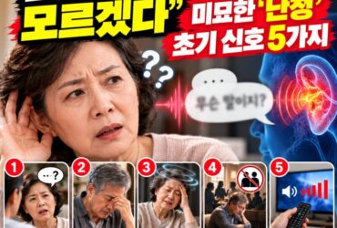 “소리는 들리는데 무슨 말인지 모르겠어요” 그냥 넘기면 안 되는 난청 초기 신호 5가지