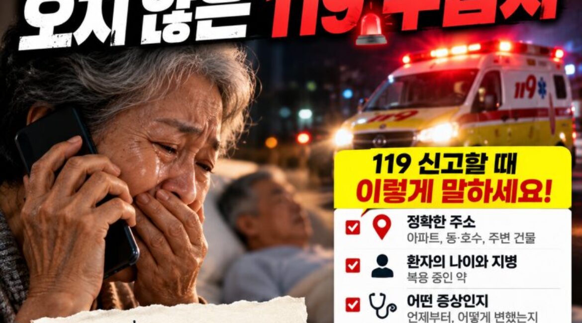 “많이 아파요”만 말하면 부족합니다｜119 구급차 신고할 때 반드시 말해야 할 것