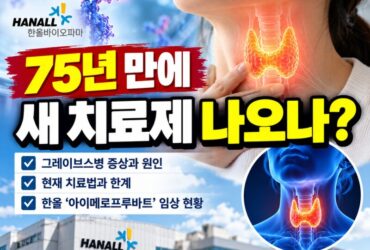 75년 만에 그레이브스병 새 치료제 나올까? 증상·원인부터 한올 ‘아이메로프루바트’까지 총정리