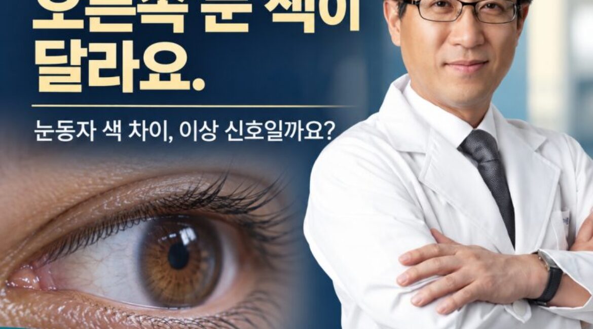 "왼쪽 눈이랑 오른쪽 눈 색이 달라요" 눈동자 색 차이, 이상 신호일까요