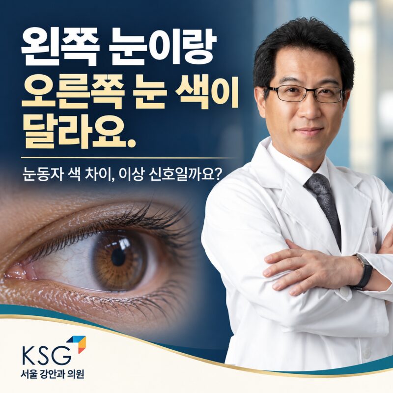 "왼쪽 눈이랑 오른쪽 눈 색이 달라요" 눈동자 색 차이, 이상 신호일까요
