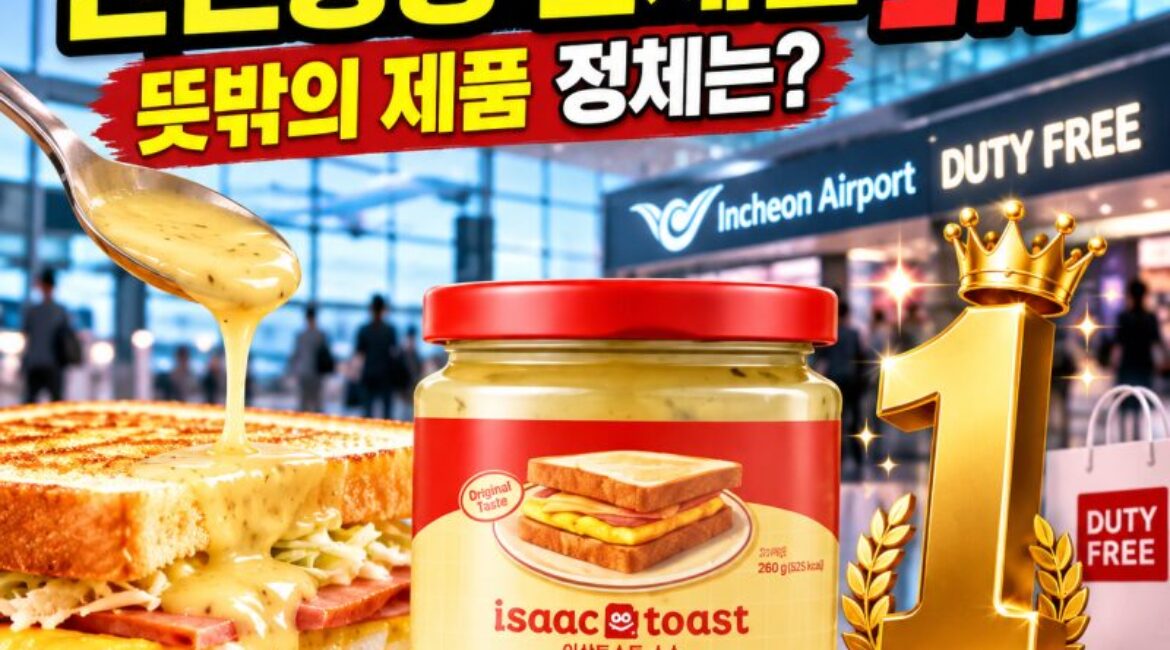 양주·화장품도 제쳤다! 인천공항 면세점 판매 1위가 ‘토스트 소스’라고?