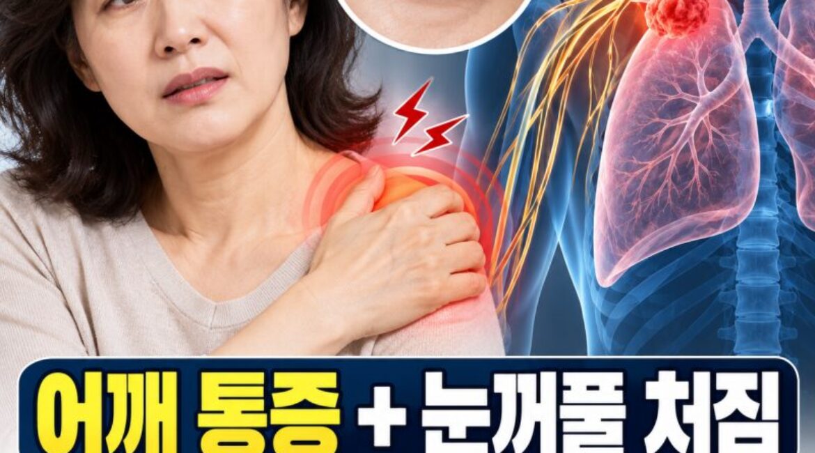 오십견인 줄 알았는데 폐암? 어깨 통증과 함께 눈꺼풀이 처진다면 확인해야 할 신호