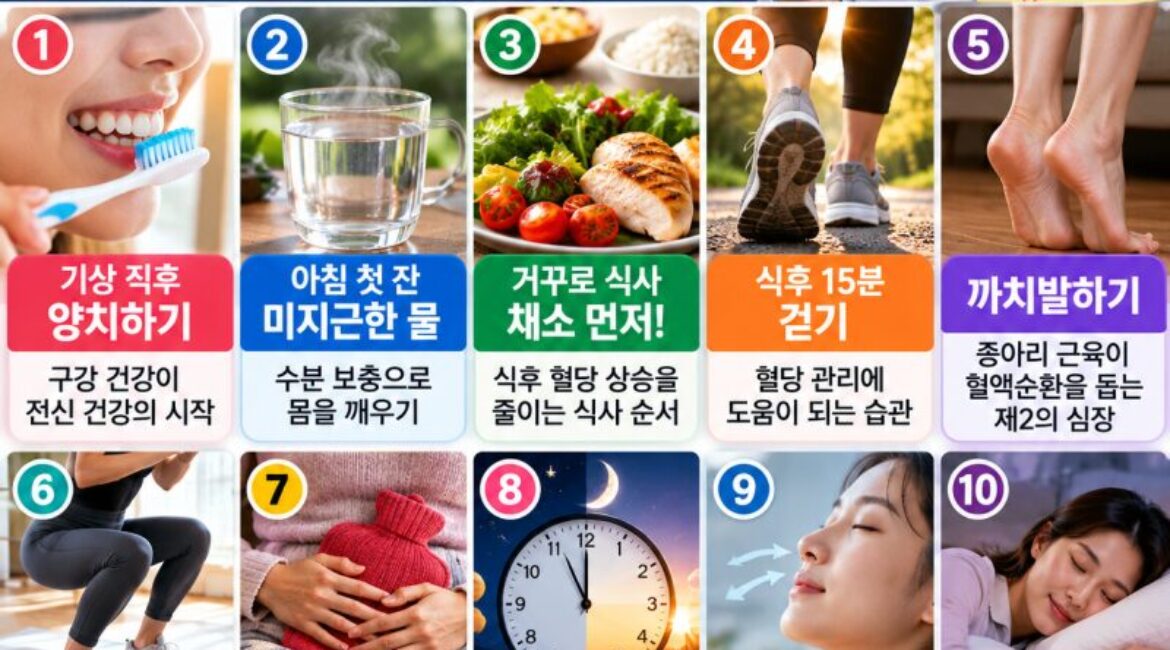 의사들이 권한다는 건강습관 10가지, 정말 효과 있을까? 하나씩 따져봤습니다
