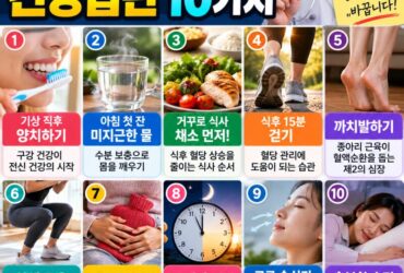 의사들이 권한다는 건강습관 10가지, 정말 효과 있을까? 하나씩 따져봤습니다