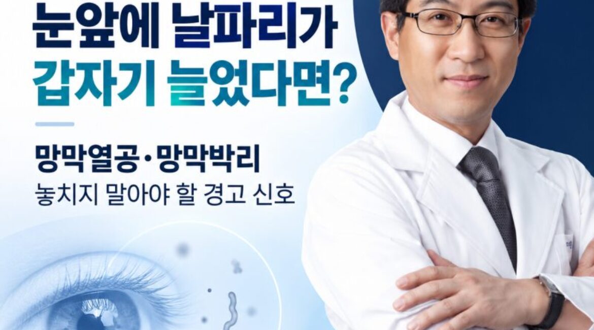 눈앞에 날파리 갑자기 늘었다면? 20~50대도 많은 ‘망막박리’ 초기증상 꼭 확인하세요