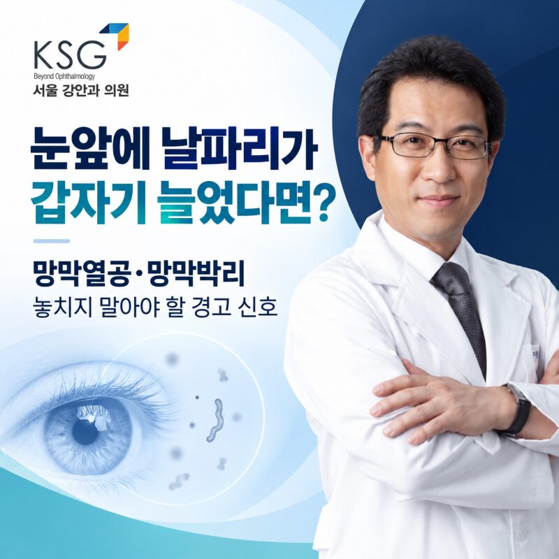 눈앞에 날파리 갑자기 늘었다면? 20~50대도 많은 ‘망막박리’ 초기증상 꼭 확인하세요