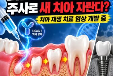 임플란트가 필요 없는 시대 올까? 주사로 ‘새 치아’를 자라게 하는 치아 재생 치료