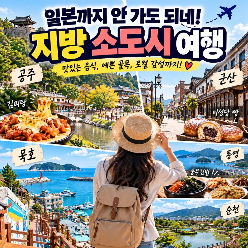 일본까지 안 가도 되네! 요즘 2030이 빠진 국내 소도시 여행 BEST 6