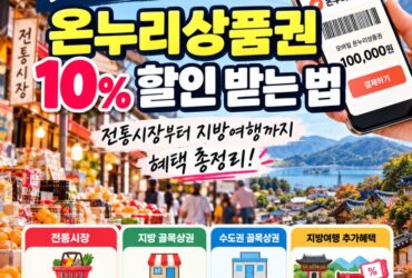 2027년 온누리상품권 확 달라진다! 전통시장 10% 혜택부터 지방여행 할인까지, 어떻게 바뀔까?