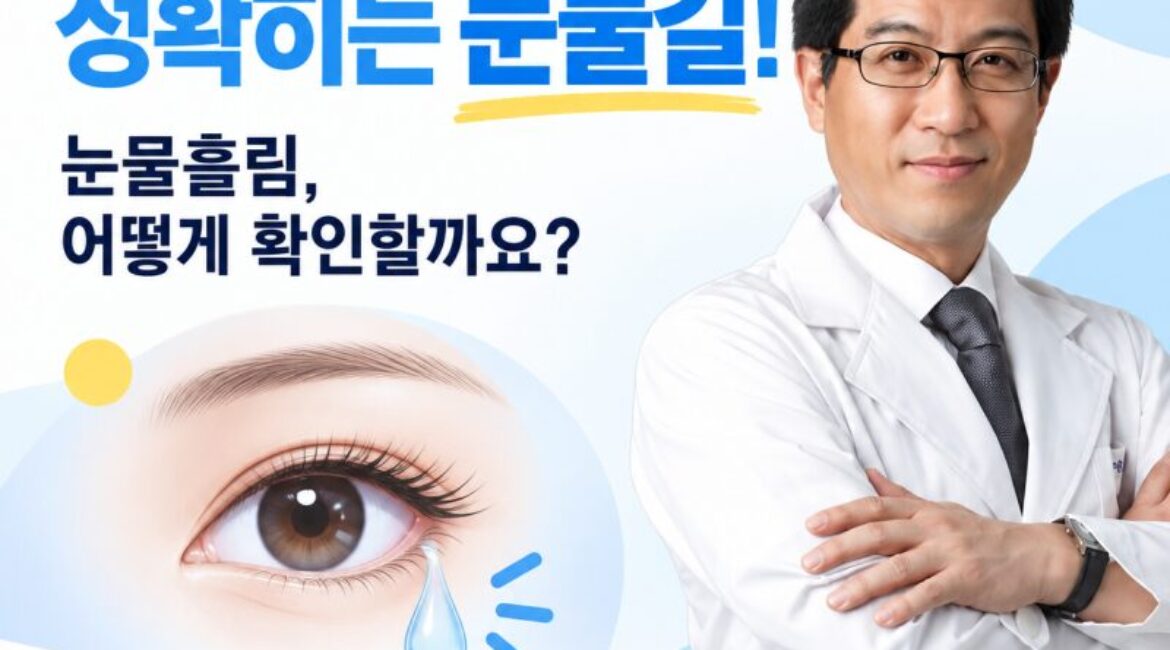 "눈물샘이 막혔다는 게 무슨 말이에요?" 직접 확인해보는 방법