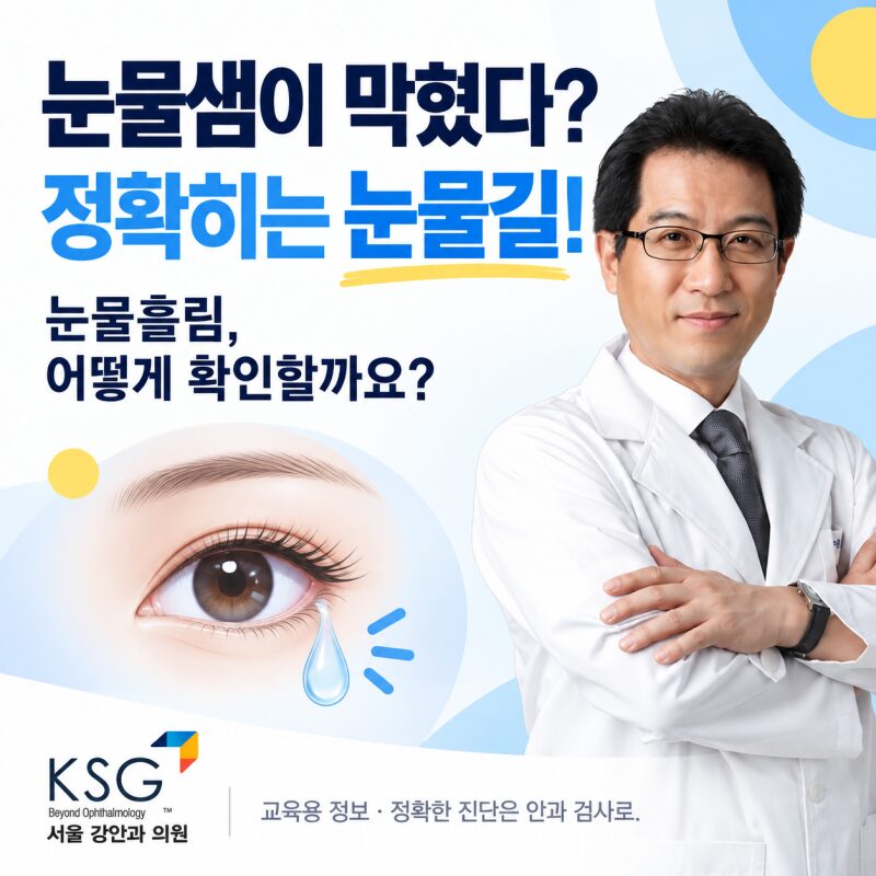 "눈물샘이 막혔다는 게 무슨 말이에요?" 직접 확인해보는 방법