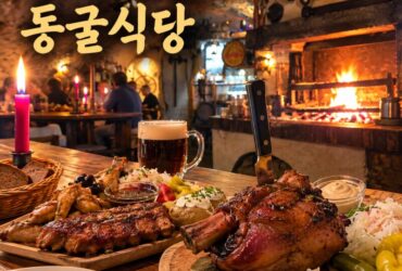 체스키크룸로프 동굴식당 Krčma Šatlava! 분위기는 최고였지만 음식 기다리다 지쳤던 곳