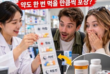 “한국인들 너무 부럽다”외국인들이 한국 약국에서 약봉투를 보고 놀라는 이유