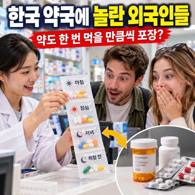“한국인들 너무 부럽다”외국인들이 한국 약국에서 약봉투를 보고 놀라는 이유