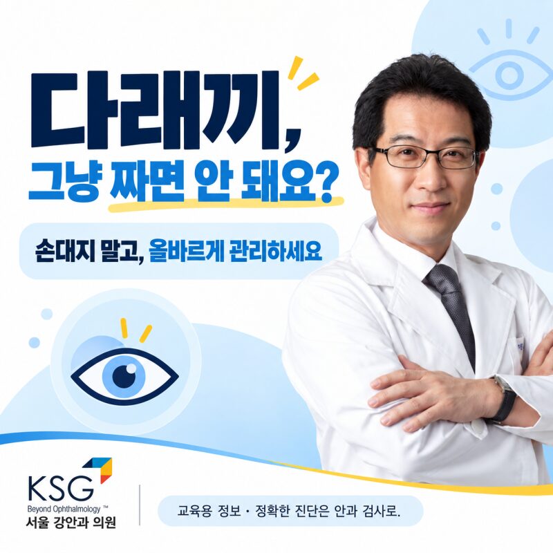 "다래끼 그냥 짜면 안 돼요?" 눈에 난 다래끼, 손대면 안 되는 이유