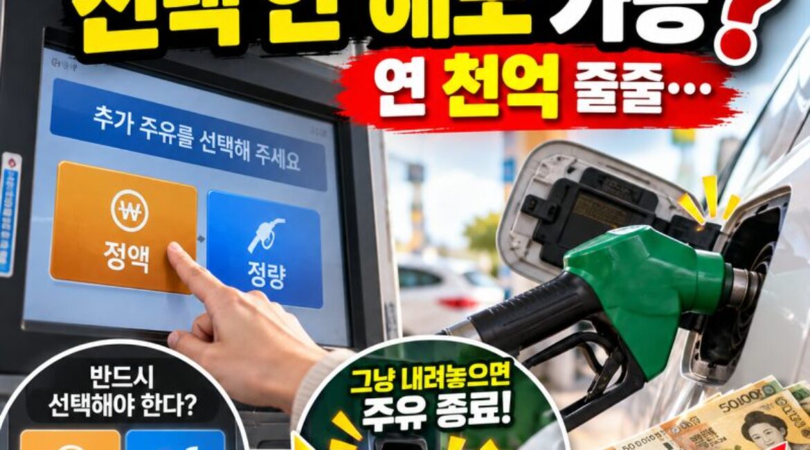 셀프주유 ‘가득’ 넣은 뒤 정액·정량 꼭 눌러야 할까?