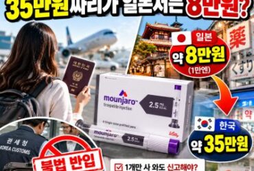 일본 마운자로 8만원, 한국 35만원? 1개만 사 와도 불법일까? 본인 사용·세관 신고·당근마켓 판매까지