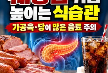 고기보다 더 주의해야 할 식습관? 췌장암 위험 높이는 음식과 예방법