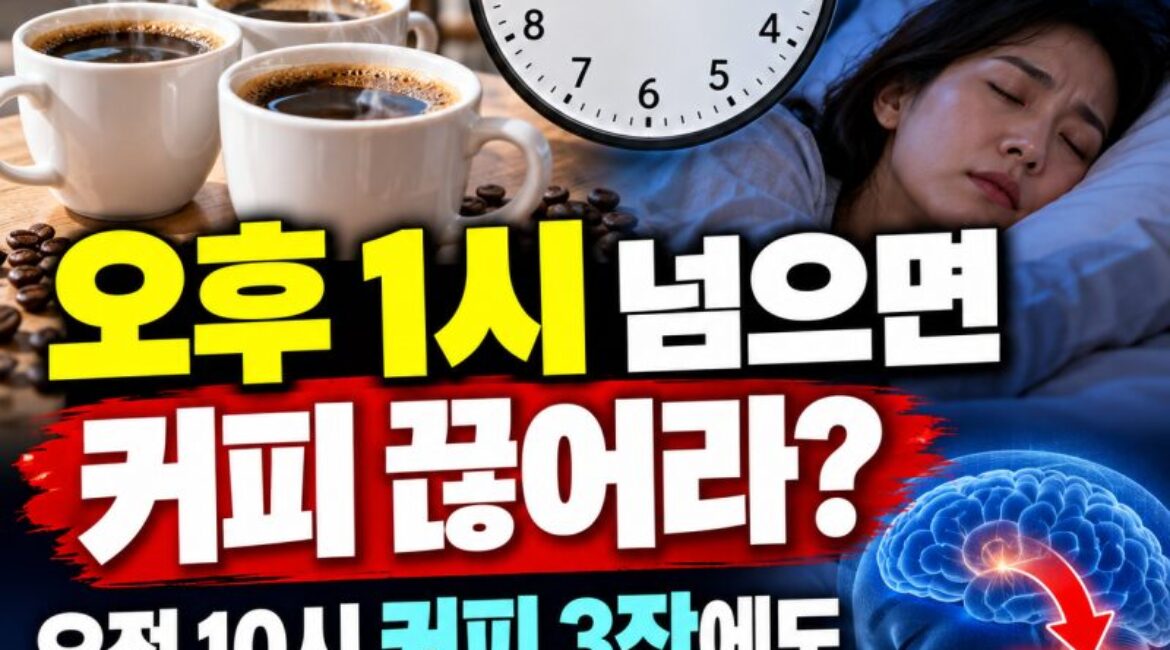 오후 1시 이후 커피 마시면 잠 못 잔다? 오전에 마신 커피도 깊은 잠 20분 줄일 수 있다