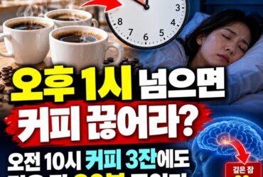 오후 1시 이후 커피 마시면 잠 못 잔다? 오전에 마신 커피도 깊은 잠 20분 줄일 수 있다