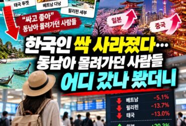 동남아 여행객은 어디로 갔을까? 일본·중국으로 달라지는 한국인의 해외여행 지도