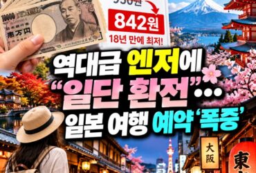 역대급 엔저에 일본 여행 예약 폭증…100엔당 850원, 지금 일본 여행이 인기 있는 이유