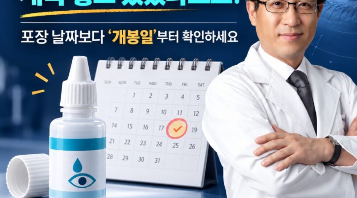 뜯은 지 두 달 된 안약, 계속 넣고 있었다고요?