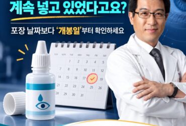 뜯은 지 두 달 된 안약, 계속 넣고 있었다고요?
