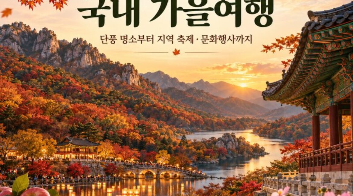 가을여행 추천! 단풍 명소부터 지역 축제·문화행사까지