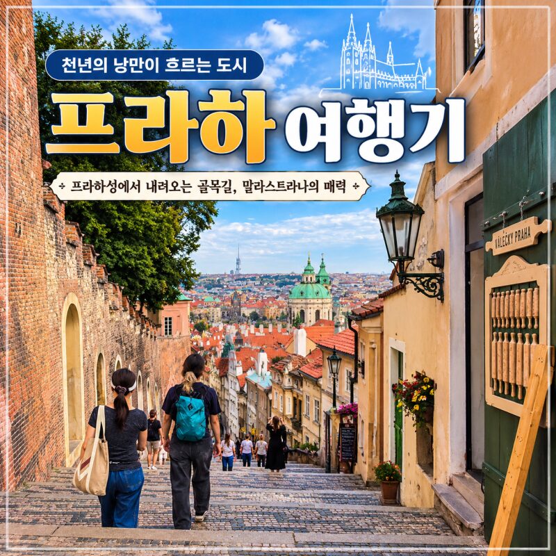 프라하성에서 내려오는 길, 네루도바 거리와 말라스트라나 골목 여행