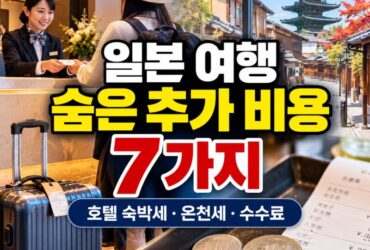 일본 여행, 호텔 예약했는데 또 돈 내라고? 2026년 여행객이 알아야 할 숨은 추가 비용 7가지