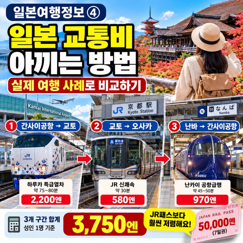 일본 여행 중 교통비 아끼는 방법 총정리! JR패스·지역패스·고속버스·1일 승차권 비교