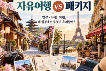 일본 여행은 늘고 유럽 패키지는 반토막? 2026 해외여행, 자유여행과 패키지 중 무엇이 유리할까