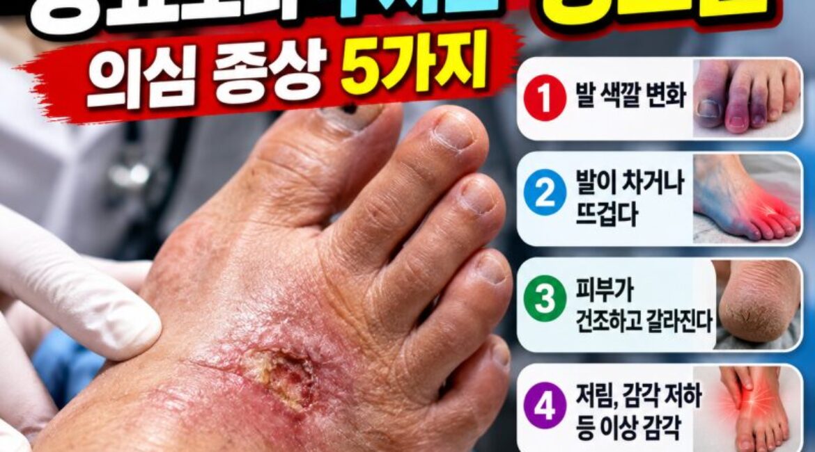 당뇨병 환자라면 발부터 확인하세요! 절단까지 부르는 '당뇨발' 위험 신호 5가지