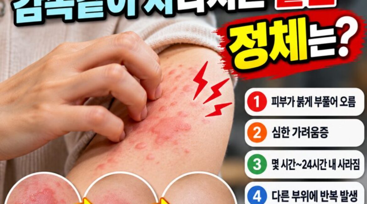 모기 물린 줄 알았는데 몇 시간 뒤 사라졌다? 가을철 '두드러기' 원인과 증상, 치료법 총정리