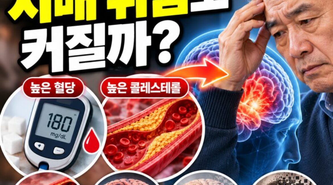 혈당·콜레스테롤 높으면 치매 위험까지? 50대부터 꼭 확인해야 할 뇌 건강 신호 5가지