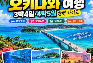 “한국서 2시간 30분, 이런 바다가 일본에?” 오키나와 3박 4일·4박 5일 자유여행 완벽 가이드